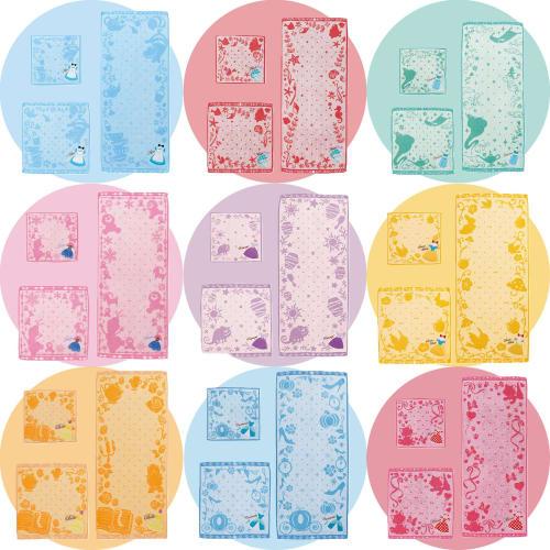 Marushin Disney Frozen Face Towel, 34 x 80cm, Snowcloak Dress Embroidery, 2005104000