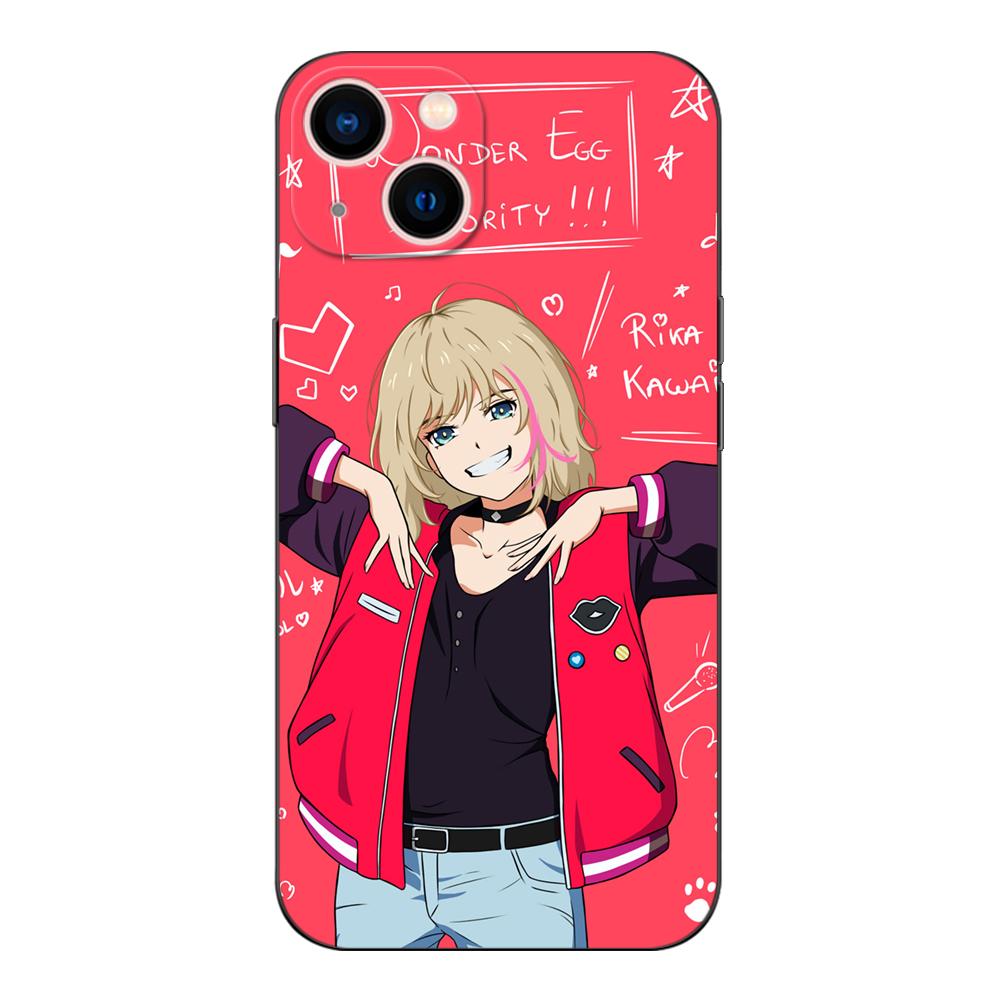 Черный ТПУ чехол для Xiaomi mi 11i 5G Redmi Note 11 11S Pro PLUS 4G 5G Чехол rika wonder egg kawai