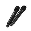 U2 UHF Wireless Microphone System 2 Handheld Mics & 1 Receiver with LCD Display for Karaoke Home