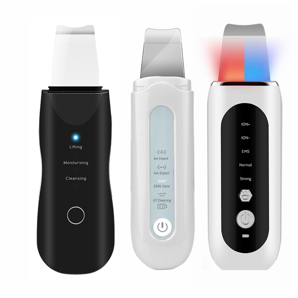 Ультразвуковой скруббер для кожи, высокочастотный лифтинг-машина для лица, средство для очищения пор, средство для очищения лица, средство для удаления черных точек, лопатка для пилинга