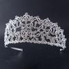Новые свадебные украшения в стиле ретро, тиара из сплава со стразами, корона ручной работы, изысканные аксессуары для платья