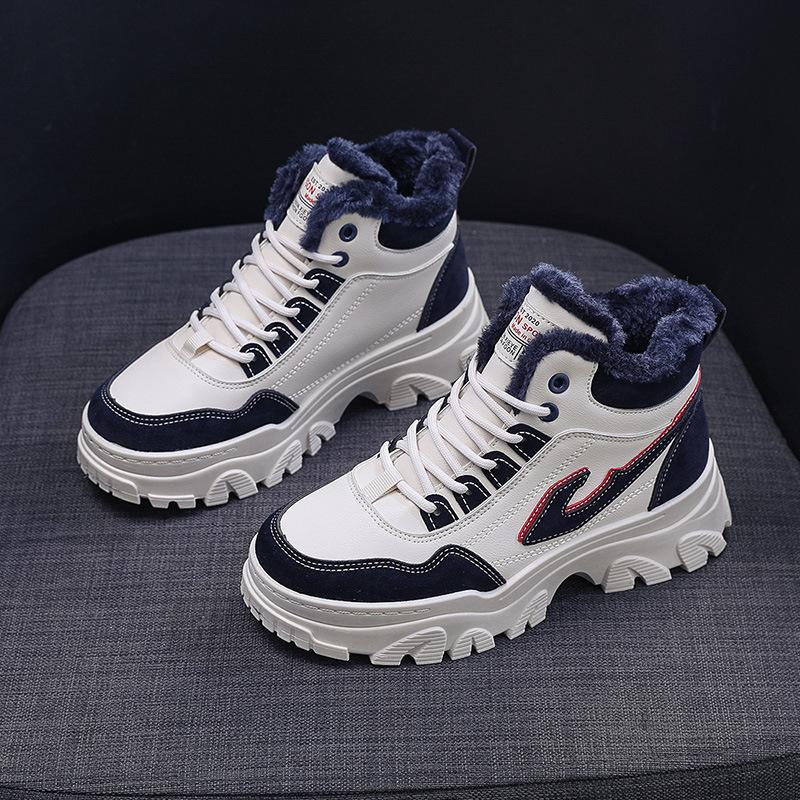 Женская обувь Зимняя обувь Plus Velvet Warm Shoes Спортивная обувь с высоким берцем на платформе Обувь для отдыха на открытом воздухе Обувь для бега Дорожная обувь
