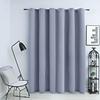 Blackout Curtain with Metal Grommets Gray 290 x 245 cm