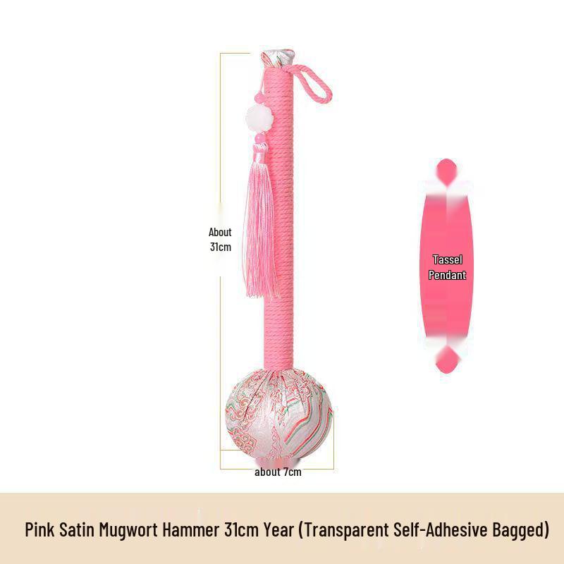 Массажный молоток по меридианам с полынью для здоровья и мокса-терапии