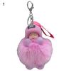 Lady Lovely Girl Bag Pendant Plush Doll Car Key Chain Pendant Mini Sleeping Toy Doll