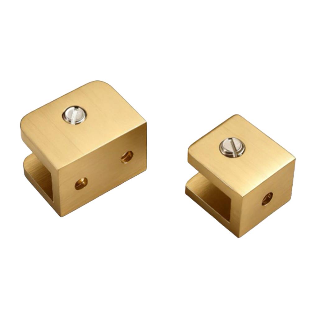 Латунный зажим для стекла Подходит для полок в ванной, винных шкафов и стеклянных перегородок Надежный и устойчивый кронштейн для крепления стекла