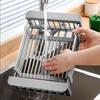 48cm Adjustable Stainless Steel Sink Rack Sink Dish Rack Dish Holder Kitchen Sink Storage Rack Dish Draining Rack Fruits Drainer