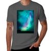 Beautiful Northern Lights Tshirt Plus Size Loose Short Sleeve Top