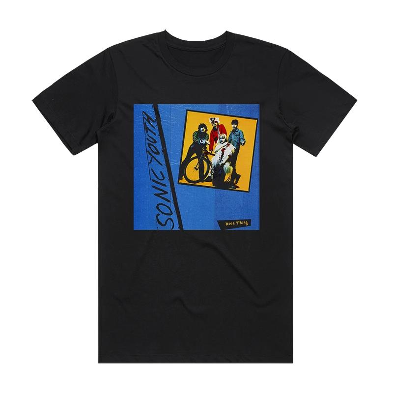 2025 Новая мужская футболка Sonic Youth Rock Art Harajuku из чистого хлопка, свободная мужская и женская футболка с коротким рукавом