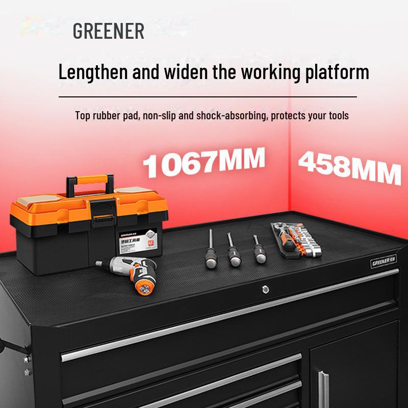 Green Forest Multi-Layer Mobile Repair Tool Cart