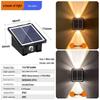 Waterproof Solar Garden Wall Light: Up/Down Outdoor Fence Decor