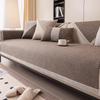 1pc Cotton Line Sofa Cover Solid Color Non-slip Couch Cushion Four Seasons Universal Sofa Mat Simple Sofa Slipcover Living Room