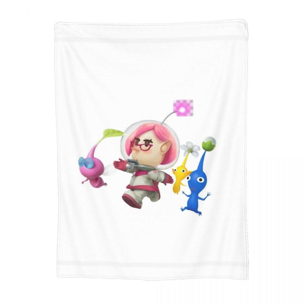 Pikmin Running Blankets Soft Warm Flannel Throw Blanket Bedspread for Bed Living room Picnic Travel Home Sofa