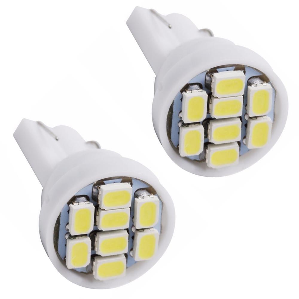10X T10 1206 8Led Автомобильный светодиодный внутренний свет 194 168 192 W5W 3020 Автоматическое клиновое освещение DC 12 В Лампа номерного знака ParkingTail Light