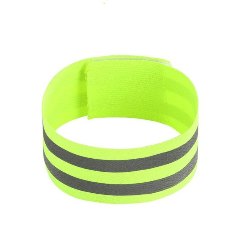 1Pc Cycling Reflective Strips Elastic Bandage Warning Armband Reflective Wristband Sport Tape Sports Safety Cycling Arm Belt
