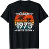 1973 Ограниченный выпуск - 1973 Год рождения - Винтажная футболка 1973 года