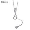 Женское ожерелье Lindon, кулон из медного сплава, циркон, модный подарок