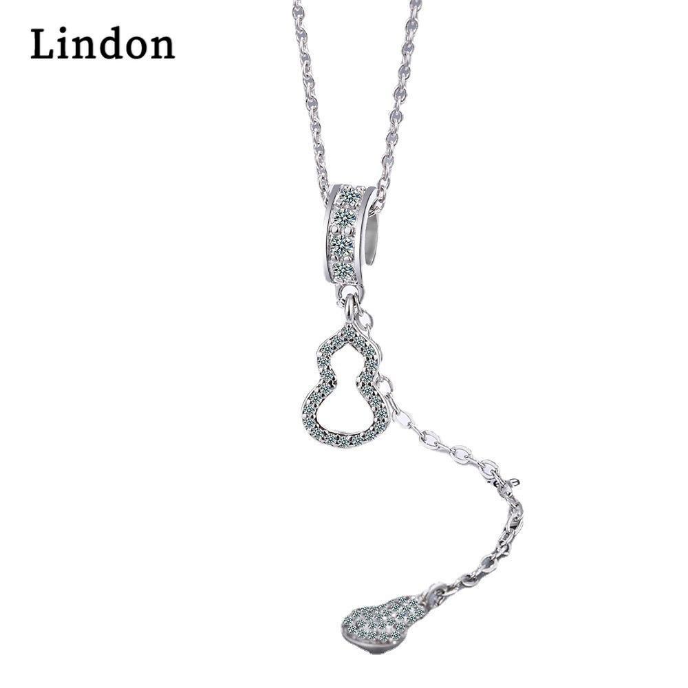 Женское ожерелье Lindon, кулон из медного сплава, циркон, модный подарок