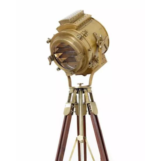 Vintage Style Wooden Tripod Stand Floor Lamp Home Decorative Lighting Christmas Decor