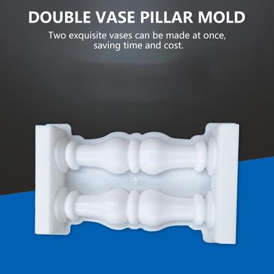 Пластиковая форма для изготовления двойной вазы, балконного художественного ограждения, римской колонны, украшения для дома и сада, гипсовой бетонной формы
