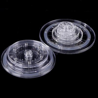 Поворотный стенд для дисплея с прозрачным круглым основанием Lazy Susan Decor Swivel Plates Tool