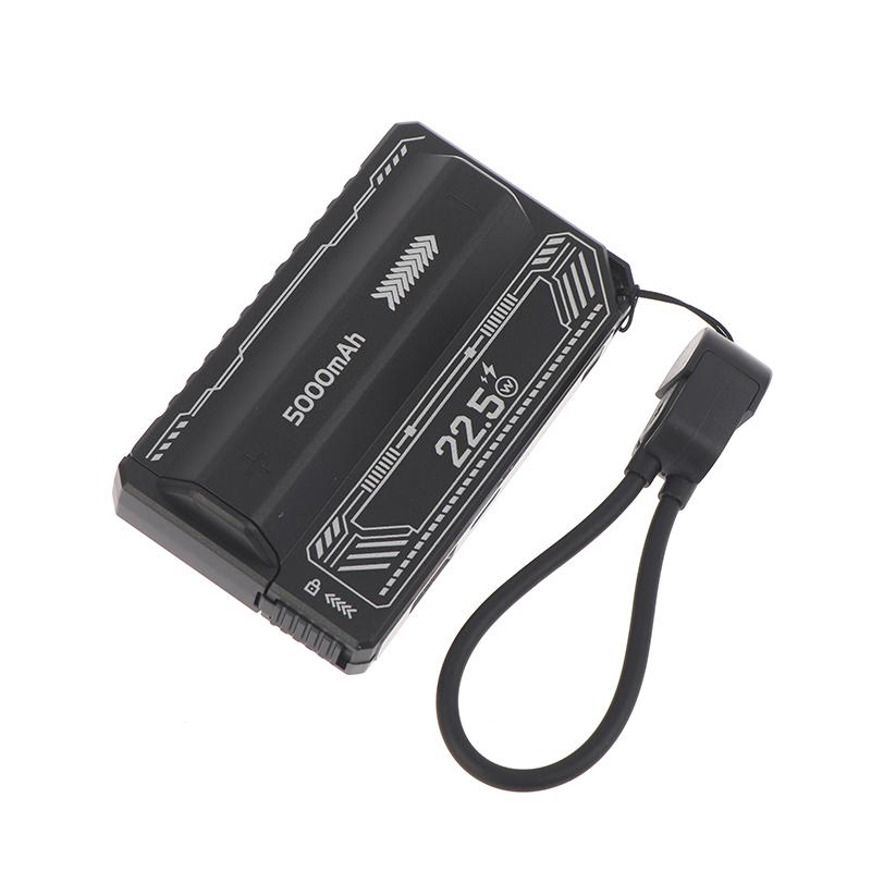 Корпус Power Bank 21700, PD 20 Вт, Быстрая зарядка, Съемный корпус для DIY аккумуляторов, Встроенный кабель, Батарейный бокс