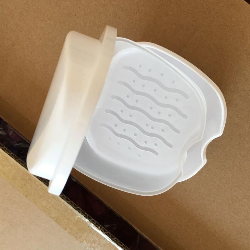 Яблоко Форма Зубной Протез Ванна Коробка Чехол Стоматологическая Коробка Для Хранения Искусственных Зубов С Подвесной Сеткой Контейнер Товары Для Дома