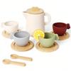 Детские чайные сервизы и кухонные аксессуары, пластиковые игрушки для ролевых игр на кухне, чайные чашки, игровые тарелки, наборы посуды, игрушки для ролевых игр в кофе и пирожные