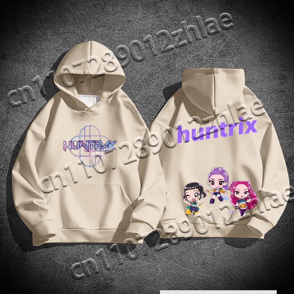 New Kpop Demon Hunter Best Selling High Quality Flannelette Adult Sweater Loose Comfortable Quick Drying Adult Hooded Sweater