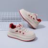2025 весна маленькие белые туфли новая корейская версия ins женские студенческие туфли для увеличения роста на платформе спортивные туфли для сноуборда повседневная обувь ZY1825