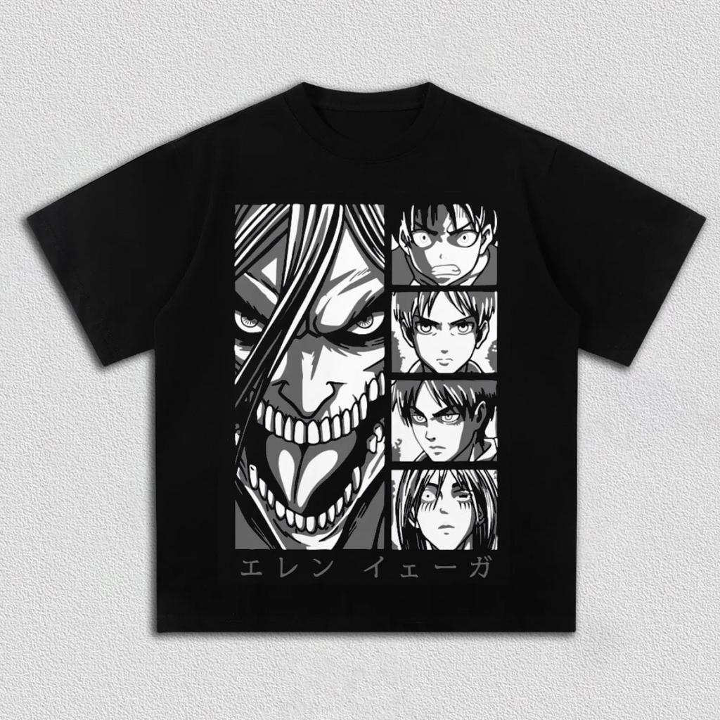 Attack on Titan The Shifter Anime Printing T-shirt Men's Clothing Women's 2026 Summer New High Quality Cotton T Shirt