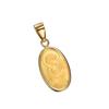 K24 Pure Gold Maria Coin Pendant Top 1g K18 Simple Frame Unisex [Speranza]