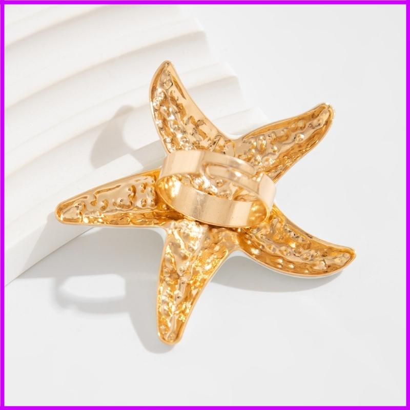 Преувеличенное модное кольцо-заявление Цветок и жемчуг Свадебное кольцо на палец Украшения ручной работы для вечеринок