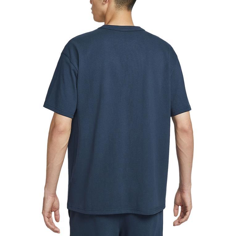 Nike T Shirts Men's Navy Blue Crew Neck Moderate HQ9241-451