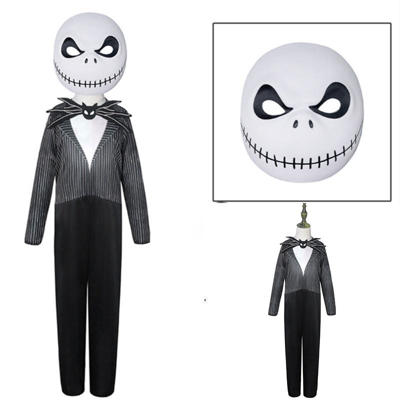 Nightmare Before The Christmas Jack Skellington Cosplay Childern Costume Party