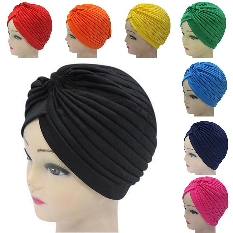 Лидер продаж, эластичная повязка на голову с узлом, тюрбан высокого качества для взрослых для женщин, повязка на голову, хиджаб, мусульманская шляпа, банданы, индийская кепка, 1 шт., ювелирный аксессуар