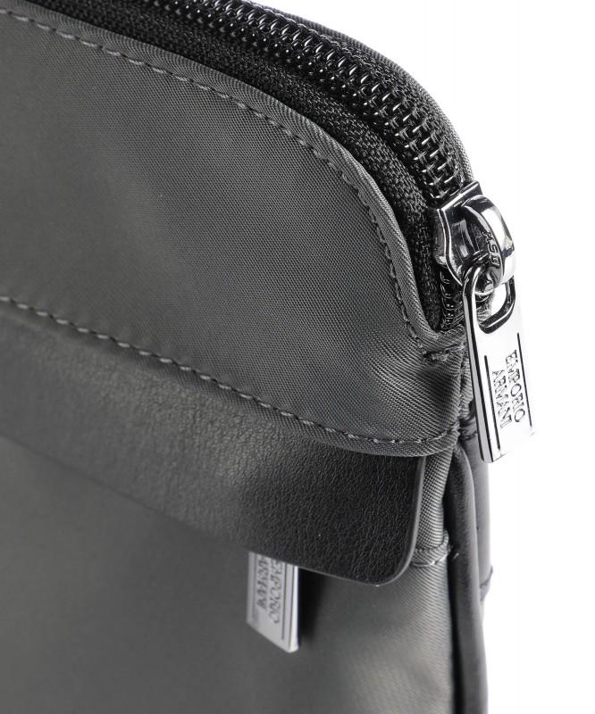 Emporio Armani Men's Messenger Bag Magnet Grey