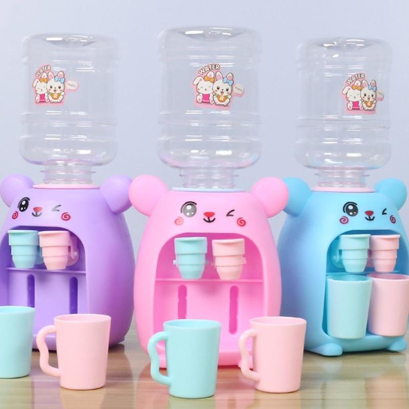 9x18.5cm/3.54x7.28in Girls Water Dispenser Children Lifelike Kitchen Appliance Educational Set Toys for 3-8 Year Old