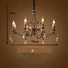Iron Art Candle Chandelier, Rural Living Room Bedroom Dining Room Minimalist Art Retro Lighting Fixtures