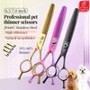 Fenice Сталь JP440C 6.5/7 дюймов Прямые Тонкие Филировочные Ножницы для Груминга Собак Ножницы для Собак Инструменты Процент Филировки 50-60%