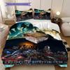 Transformers Revenge Fallen Three-piece set (1 * duvet cover + 2 * pillowcase, without core) 2D Flat Soft and comfortable Bedding set