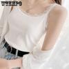 Suspender Top Female Thread Inside Tank Top Lace Bottom Shirt Versatile Fit Outside Tank Top Spring and Summer