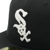Кепка Newera 59FIFTY 14562006 NER35C7098 MLB Chicago White Sox CWS черная черная 7 боковых накладок под козырьком ONSPOTZ изготовленная на заказ кепка Gokyu Fifty Stylish