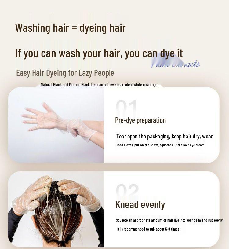 Meilando Pure Natural Fruit Oil Hair Dye - Non-Staining, Covers Grays, Brightens Skin, Trendy Colors