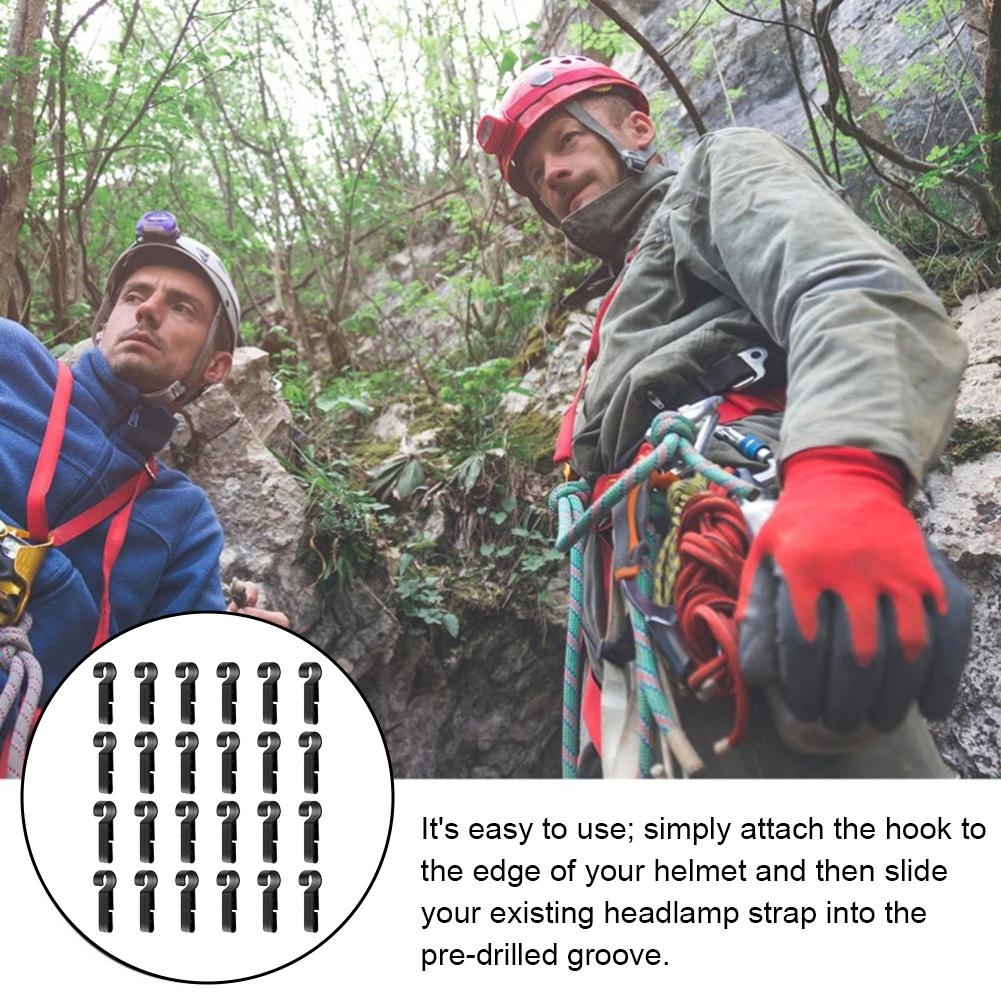 Hard Hat Light Clips Helmet Clips Attachment Head Light Clamps Headlamp Hat Non-Slip Safety Caps Hook Outdoor Tools