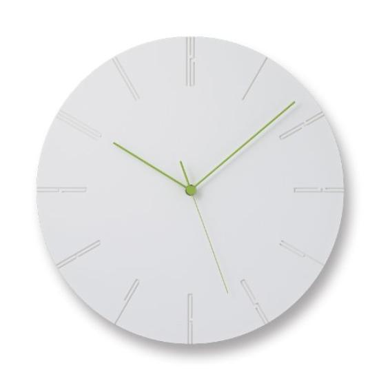 Lemnos Analog Wall Clock CARVEDII White NTL13-10WH 340×D42mm