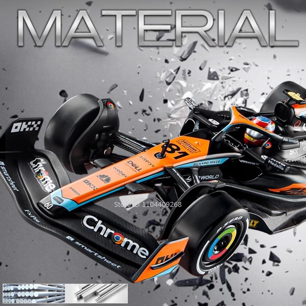 1:24 Scale Mclaren F1 MCL60 Racing Car Model Toy Free Wheeling Sports Cars Exquisite Floral Vehicle Models Kids Gifts Collection
