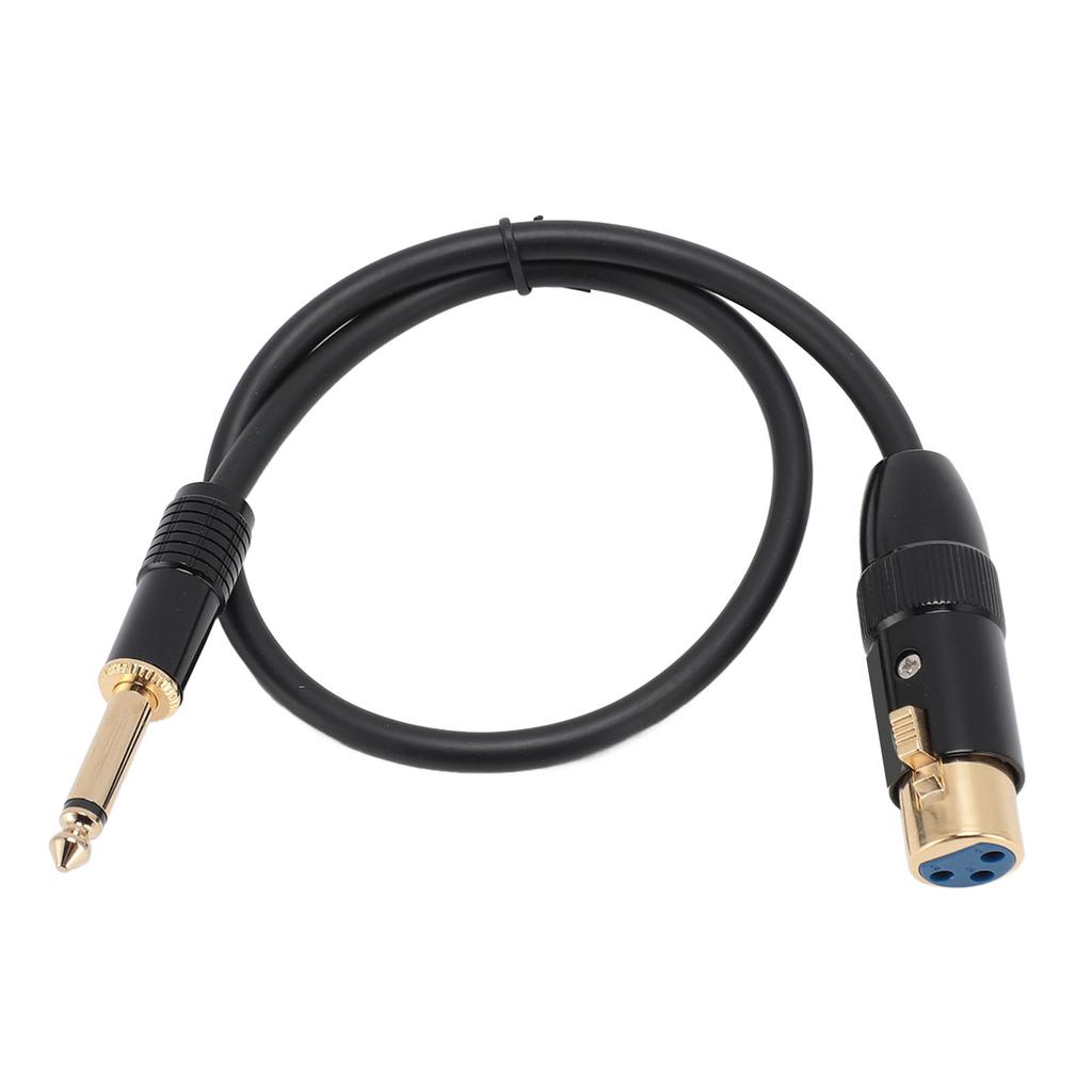 Кабель XLR гнездо - 6,35 мм моно штекер Позолоченный разъем Гнездо XLR 14 дюймов Моно джек Микрофон