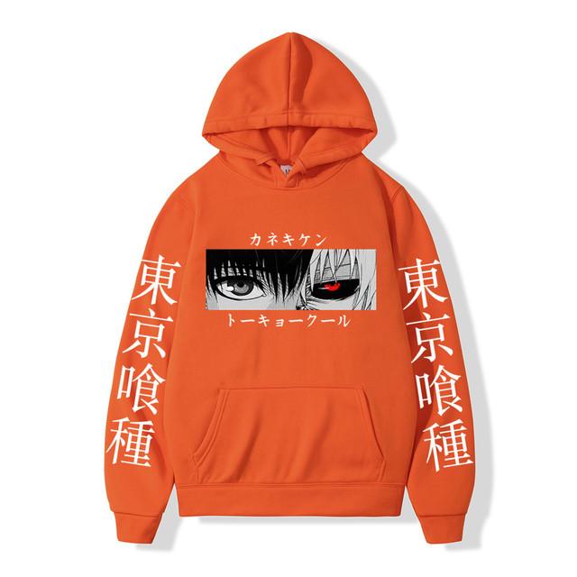 Tokyo Ghoul Аниме Мужские толстовки с капюшоном Пуловеры Толстовки с графическим принтом Кен Канеки Мужские толстовки с капюшоном Уличная одежда