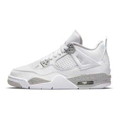 Детские кроссовки Air 4 Retro GS White Oreo Tech-серый черный огненно-красный DJ4699-100